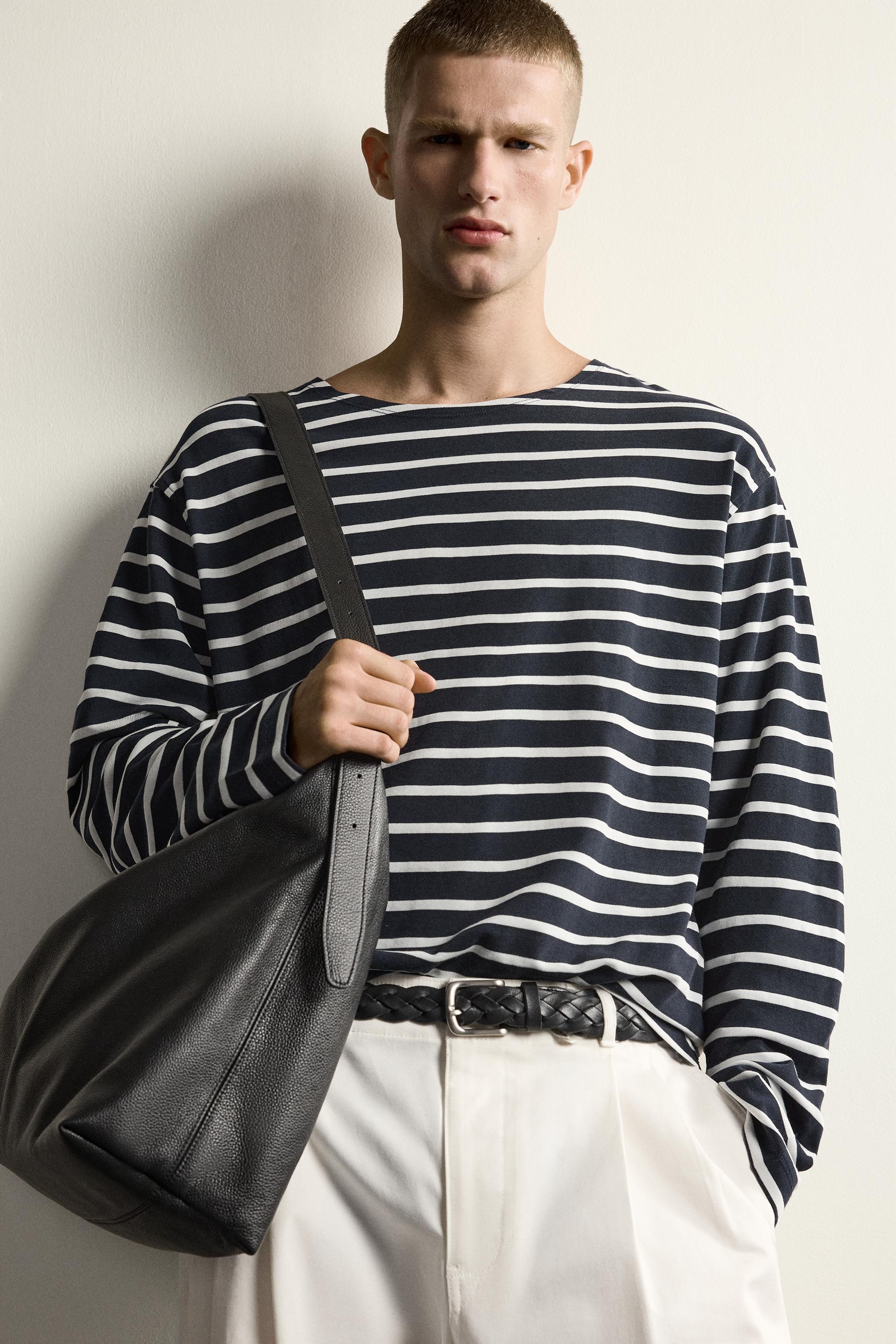 STRIPED JACQUARD T-SHIRT AARON LEVINE X ZARA